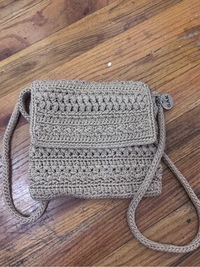 The Sak Tan Crochet Crossbody Bag